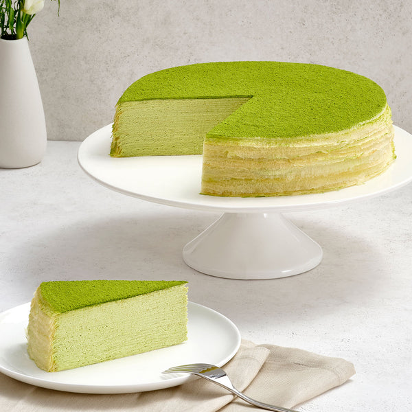 Gluten-Free Green Tea Mille Crêpes