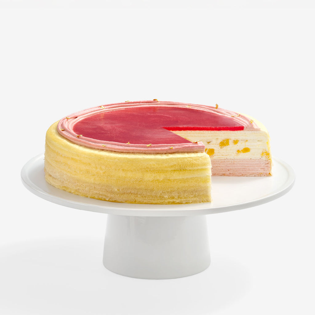 Peach Melba Mille Crêpes
