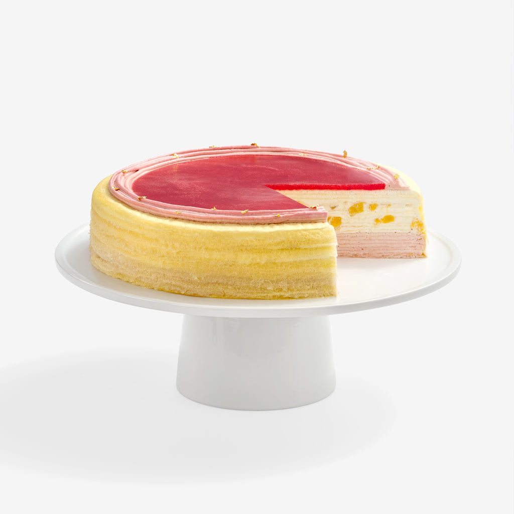 Peach Melba Mille Crêpes