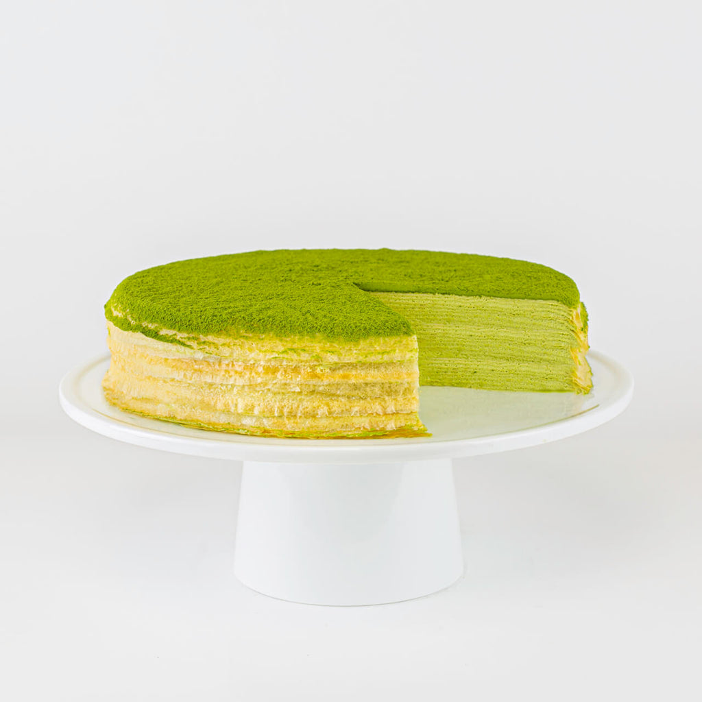 Gluten-Free Green Tea Mille Crêpes
